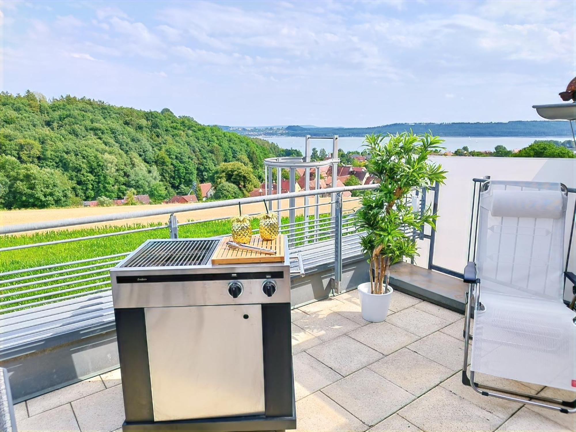 Seeblickapartment Fuer Bis Zu 12, Nuernberg & Schwabach In 30-35 Minuten Zu Erreichen, Sauna, Arbeitsplatz, Dachterrasse & Grill Spalt Exteriör bild