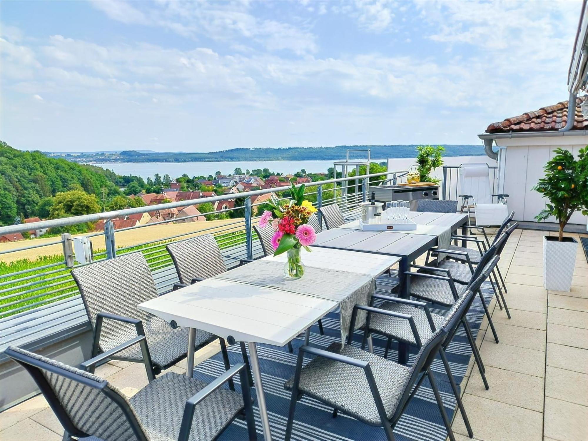 Seeblickapartment Fuer Bis Zu 12, Nuernberg & Schwabach In 30-35 Minuten Zu Erreichen, Sauna, Arbeitsplatz, Dachterrasse & Grill Spalt Exteriör bild